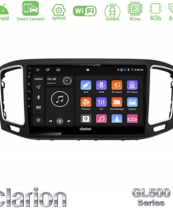Kimpiris - Clarion GL500 Series 8Core Android ClarionOS 4+64GB VW Sharan 2015-2023 Navigation Multimedia Tablet 9"