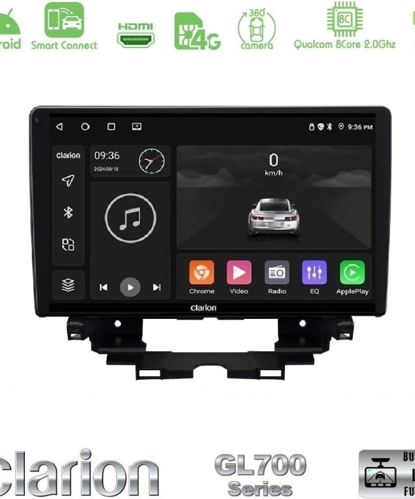 Kimpiris - Clarion GL700 QUALCOMM Series 8Core Android ClarionOS 4+64GB Renault Kangoo / Nissan Townstar 2022-> Navigation Multimedia Tablet 10" Με Carplay & Android Auto
