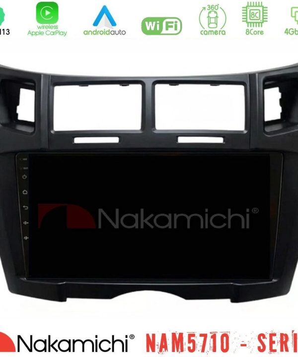 Kimpiris - Nakamichi NAM5710 Series 8Core Android13 4+64GB  Toyota Yaris Navigation Multimedia Tablet 9" (Μαύρο Χρώμα)
