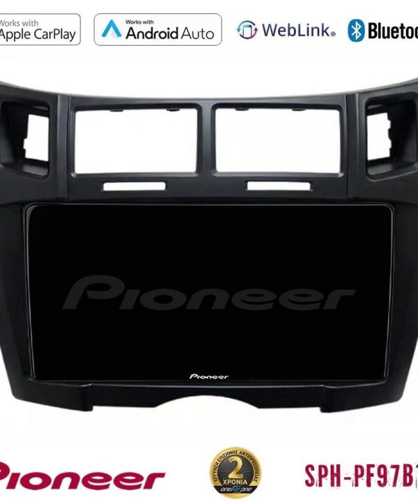 Kimpiris - Pioneer SPH-PF97BT Series    Toyota Yaris Multimedia Station 9" (Tablet Style) (Μαύρο Χρώμα) Με Carplay & Android Auto