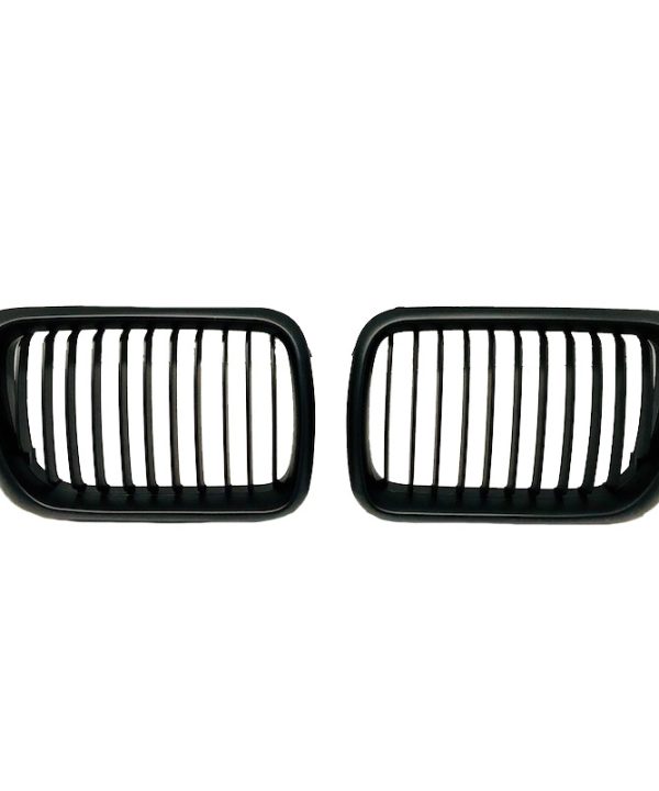 Alternative view of Καρδιές Μάσκας Για Bmw 3 E36 96-99 Μαύρο Ματ Με 11 Γραμμές 2 Τεμάχια