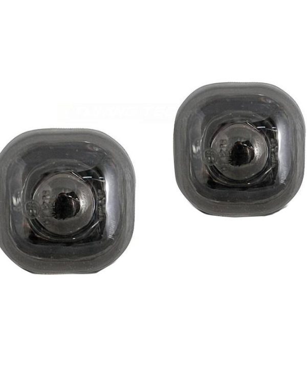 Kimpiris - Πλαϊνά Φλας Φτερού Για Audi A3 8L 96-00 / A4 B5 94-98 / Skoda Octavia 97-04 / Fabia 00-04 Τετράγωνα Smoke 2 Τεμάχια