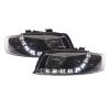 Μπροστινά Φανάρια Set Για Audi A4 B6 00-04 DRL Μαύρα H1/H1 Sonar - Image 2