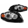 Kimpiris - Μπροστινά Φανάρια Set Για Audi A4 B7 04-08 Angel Eyes Black H7/H7 Depo