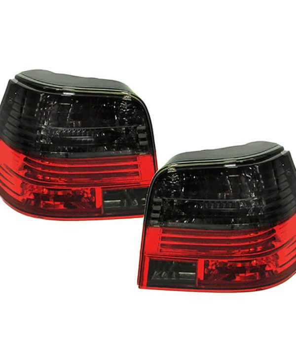 Alternative view of Πισινά Φανάρια Set Για Vw Golf IV (4) 97-03 Κόκκινο/Φιμέ Depo