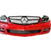 Μάσκα Για Mercedes-Benz C-Class W204 07-14 Amg C63 Look Με Μονή Γρίλια Μαύρο/Χρώμιο 1 Τεμάχιο - Image 3