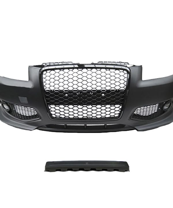 Alternative view of Μπροστινός Προφυλακτήρας Για Audi A3 8P 05-08 RS Look Με Μάσκα Μαύρη Γυαλιστερή