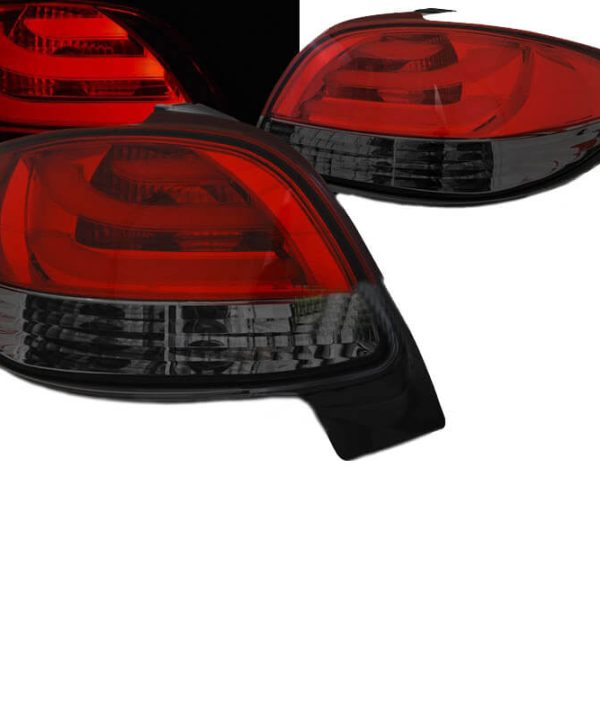 Kimpiris - Πισινά Φανάρια Set Για Peugeot 206 98-07 Led Bar Κόκκινο/Φιμέ Eagle Eyes