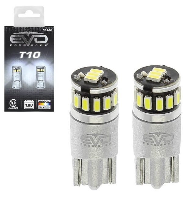 Kimpiris - Λάμπες Led T10 12volt 5 Smd Led Canbus Λευκό Φως RaceSport EV93144 2 Τεμάχια