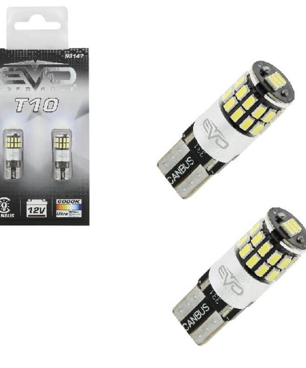 Kimpiris - Λάμπες Led T10 12volt 9 Smd Led Canbus Λευκό Φως RaceSport EV93147 2 Τεμάχια