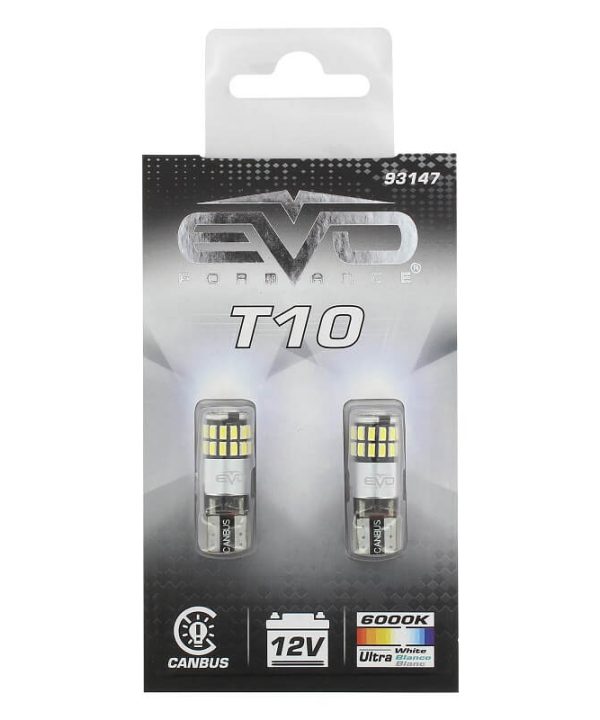 Alternative view of Λάμπες Led T10 12volt 9 Smd Led Canbus Λευκό Φως RaceSport EV93147 2 Τεμάχια