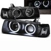 Kimpiris - Μπροστινά Φανάρια Set Για Bmw 3 E36 90-99 Coupe / Cabrio ccfl Angel Eyes Μαύρα H3/H1 Eagle Eyes