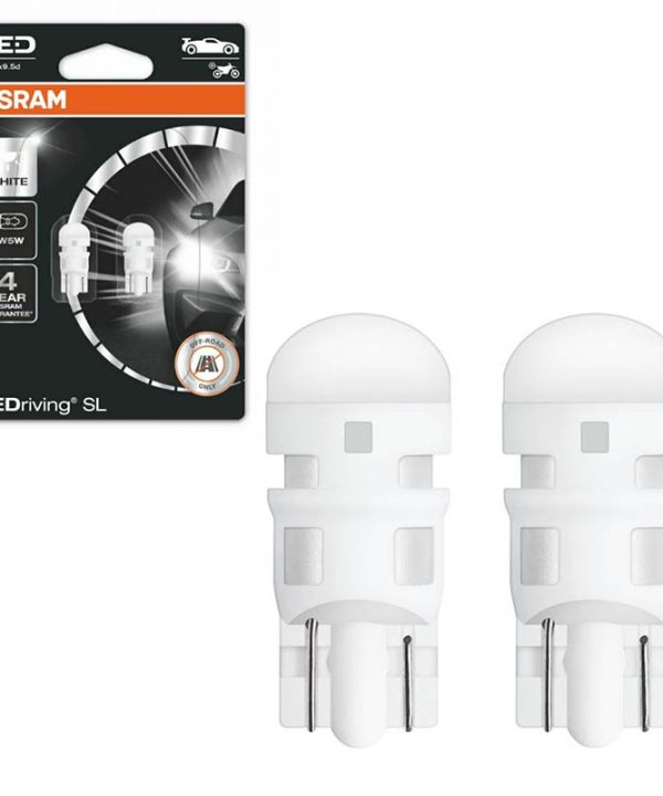Kimpiris - Λάμπες Led T10 12volt 1watt Λευκές 6000k Osram 2825DWP-02B 2 Τεμάχια
