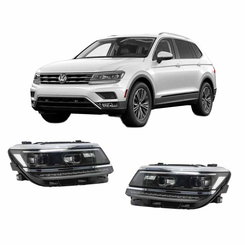 Kimpiris - Μπροστινά Φανάρια Set Για Vw Tiguan II mk2 16+ DRL Led Matrix & Led Signal Dynamic R-Line Look H7/H7 Με Μοτέρ Carner