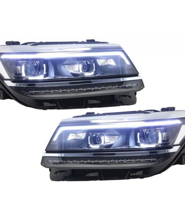 Alternative view of Μπροστινά Φανάρια Set Για Vw Tiguan II mk2 16+ DRL Led Matrix & Led Signal Dynamic R-Line Look H7/H7 Με Μοτέρ Carner