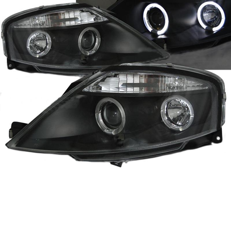 Μπροστινά Φανάρια Set Για Citroen C3 02-09 Angel Eyes Μαύρα H1/H1 Manual Sonar - Image 2