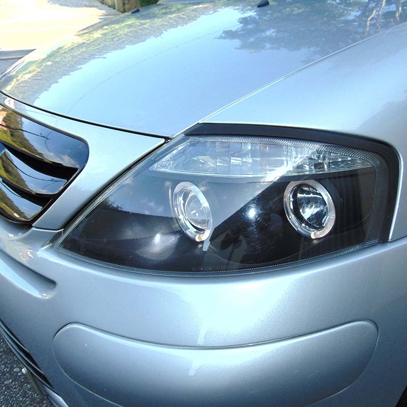 Μπροστινά Φανάρια Set Για Citroen C3 02-09 Angel Eyes Μαύρα H1/H1 Manual Sonar - Image 3