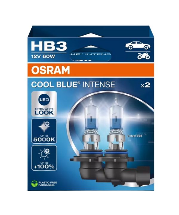 Kimpiris - Λάμπες Αλογόνου HB3 9005 12V 60w Cool Blue Intense Osram 9005CBN-2HB 2 Τεμάχια