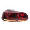 Πισινά Φανάρια Set Για Vw Golf VI (6) 08-12 Full Led Dynamic GTI R20 Look Σκούρο Κόκκινο/Φιμέ VLand - Image 3