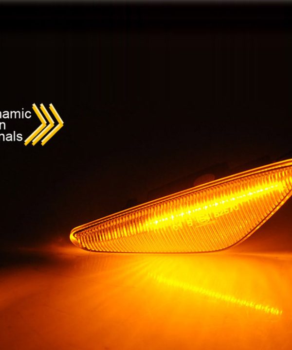 Alternative view of Πλαϊνά Φλας Φτερού Για Bmw X5 E70 07-12 / X6 E71 08-14 / X3 F25 10-14 Led Dynamic Άσπρα 2 Τεμάχια