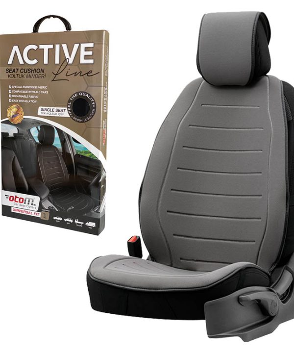 Kimpiris - Πλατοκάθισμα Αυτοκινήτου Otom Active Line Ύφασμα Lacoste Ανάγλυφο Γκρι ACTL-102 1 Τεμάχιο