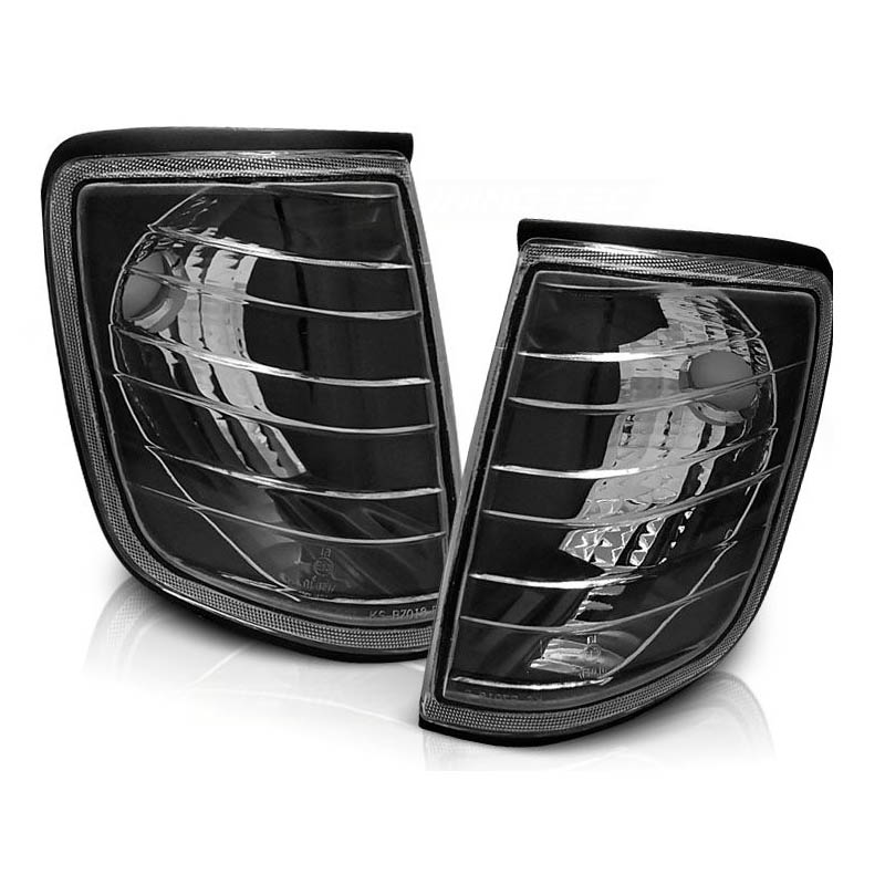 Kimpiris - Μπροστινά Φλας Για Mercedes-Benz W124 85-95 Black 2 Τεμάχια