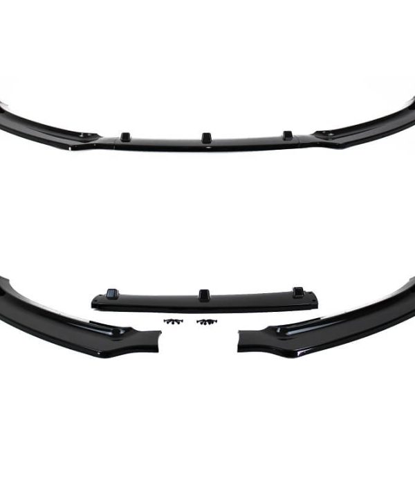 Kimpiris - Μπροστινό Spoiler Για Audi A4 B8 11-15 Facelift Γυαλιστερό Μαύρο 3 Τεμάχια