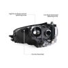 Μπροστινά Φανάρια Set Για Vw Golf VΙI (7) 12-17 Mk8 Golf Look Dynamic Start DRL & Φλας Μαύρα Full Led Με Μοτέρ VLand - Image 4
