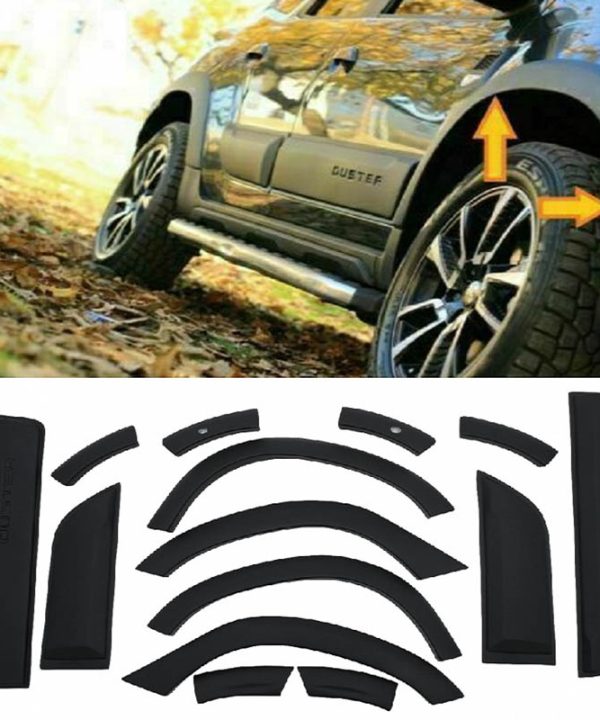 Kimpiris - Πλαϊνά Φτερά Τροχών Για Dacia Duster 2018-2021 & Τριμ Πόρτας Σετ 14 Τεμαχίων