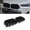 Kimpiris - Καρδιές Μάσκας Για Bmw X2 F39 18+ M4 Look Με Διπλή Γρίλια Μαύρο Γυαλιστερό 2 Τεμάχια