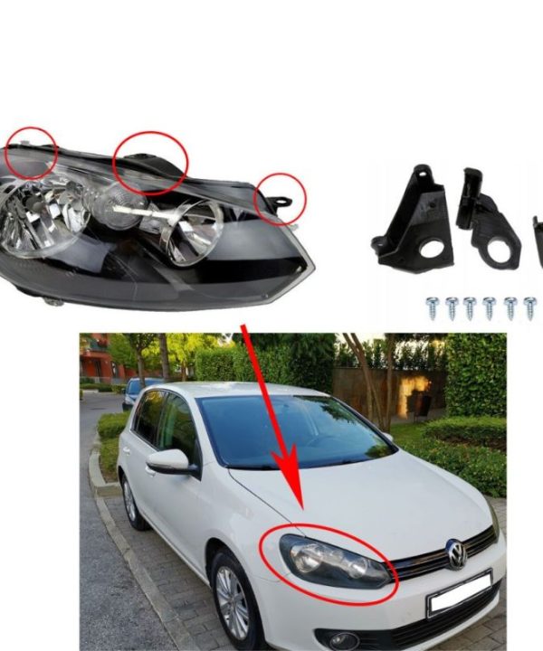 Kimpiris - Βάσεις Επισκευής Δεξιού Φαναριού Για VW Golf VI (6) 08-13