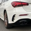 Πλαινά Πτερύγια Πισινού Προφυλακτήρα Για Mercedes-Benz  A-Class W177 Hatchback Με Amg Line Προφυλακτήρα Γυαλιστερό Μαύρο 2 Τεμάχια - Image 4