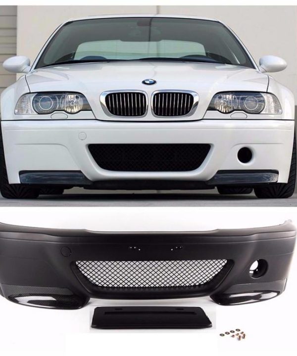 Kimpiris - Μπροστινός Προφυλακτήρας Για Bmw 3 E46 98-05 Coupe M3 CSL Look με Carbon Spoilers