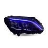 Μπροστινά Φανάρια Set Για Mercedes-Benz C-Class W205 14-18 Led Upgrade Σε Multibeam Full Led DRL Μαύρα Με Μοτέρ Carner - Image 4