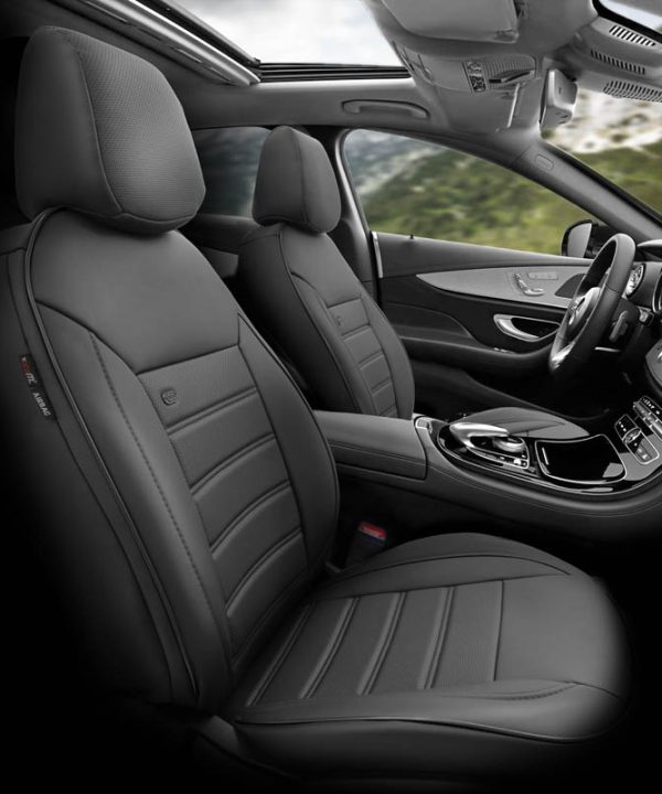 Alternative view of Καλύμματα Αυτοκινήτου Otom Premium Design Universal Full Δερματίνη Σετ Εμπρός / Πίσω 11 Τεμαχίων Μαύρο PRM-101