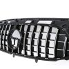 Μάσκα Για Mercedes-Benz GLA H247 20-23 Amg Line Panamericana Look Μαύρο/Χρώμιο 1 Τεμάχιο - Image 2