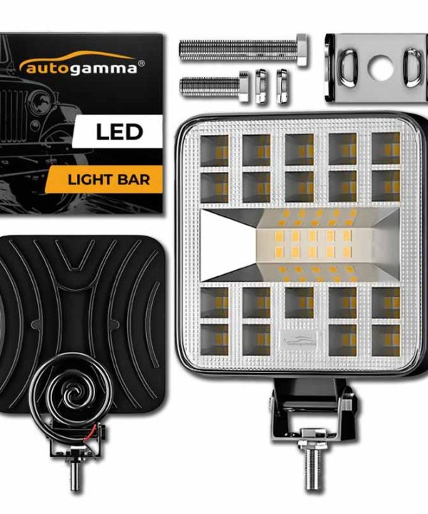 Kimpiris - Προβολέας Εργασίας Τετράγωνος Mini 7-F 29 LED 9-40 Volt 90W 9000lm 6500k LΕDΒΑR-003 1 Τεμάχιο