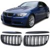 Kimpiris - Καρδιές Μάσκας Για Bmw 3 E90 /E91 05-08 M4 Look Με Διπλή Γρίλια Μαύρο Γυαλιστερό 4 Τεμάχια