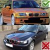 Καρδιές Μάσκας Για Bmw 3 E46 99-01 Sedan/Touring/Compact M4 Look Με Διπλή Γρίλια Μαύρο Γυαλιστερό 2 Τεμάχια - Image 3
