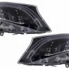 Kimpiris - Μπροστινά Φανάρια Set Για Mercedes-Benz Vito W447 14-20 Maybach Look DRL Led Tube Μαύρα