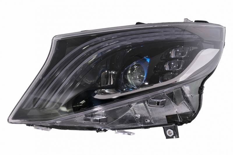 Μπροστινά Φανάρια Set Για Mercedes-Benz Vito W447 14-20 Maybach Look DRL Led Tube Μαύρα - Image 6