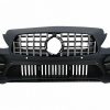 Kimpiris - Μπροστινός Προφυλακτήρας Για Mercedes-Benz C-Class C205/W205 14-21 GTR Look (Black Mamba) Με Μαύρο/ Χρώμιο Μάσκα
