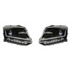Μπροστινά Φανάρια Set Για Vw Amarok 2010+ DRL Full Led Halogen Version Μαύρα LEDHL107-BK RHD (Δεξιοτίμονα) Osram Ledriving - Image 2
