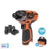 Kimpiris - Παλμικό Κατσαβίδι Mini 12V + 2 Μπαταρίες 2.0Ah Με Φορτιστή Και Τσάντα Krausmann U73012-22S