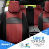 Καλύμματα Αυτοκινήτου Otom Smart Design Universal Ύφασμα / Δερματίνη Σετ Εμπρός / Πίσω 11 Τεμαχίων Μαύρο / Κόκκινο SLTSMT103-NZ - Image 3