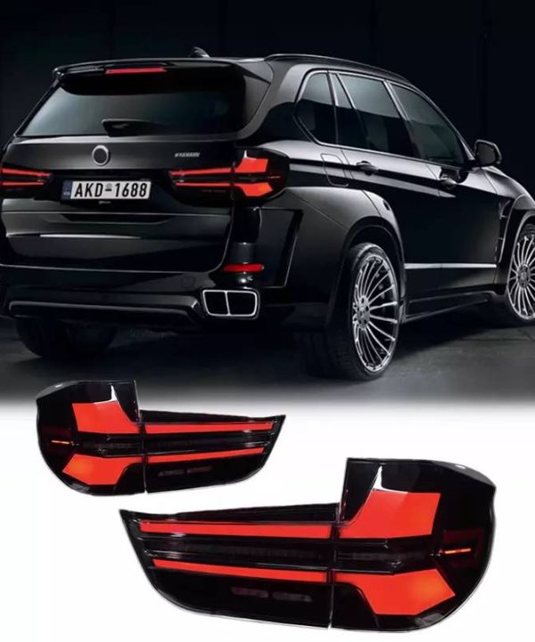Kimpiris - Πισινά Φανάρια Set Για Bmw X5 F15 (2013-2018) Led Bar Upgrade to G05 LCI Look Smoke