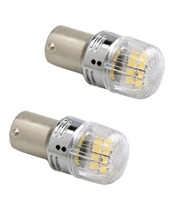 Kimpiris - Λάμπες Led P21W BA15S Μονοπολικές 10-30Volt 620Lm 16 Led Λευκό Φως Canbus 14682 2 Τεμάχια