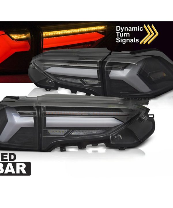 Kimpiris - Πισινά Φανάρια Set Για Toyota Rav4 19- Led Bar Dynamic Turn Signal Μαύρα
