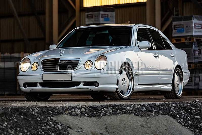 Μπροστινός Προφυλακτήρας Για Mercedes-Benz E-Class W210 99-02 Amg Look Με Προβολάκια - Image 4