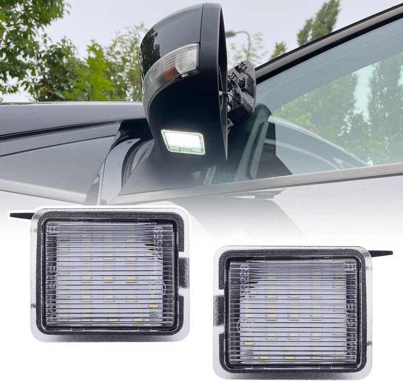 Kimpiris - Φως Καθρέπτη Για Ford Focus 01-18 / Mondeo 07-14 / Kuga 08-12 / Escape 15-16 SMD Led 6000K Λευκά 2 Τεμάχια